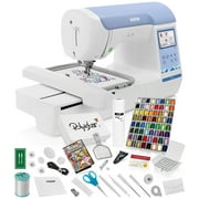 Brother PE900 Embroidery Machine + Grand Slam Package Includes 64 Embroidery Threads + Cap Hoop + 50,000 Designs + More!