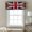 Deep Red, variant on Kitchen Curtain Valance Modern Colorful Stripes Rod Pocket Window Valances,Red Green Blue Burlap Texture Small Windows Treatment for Living Room Bedroom,42"x12"