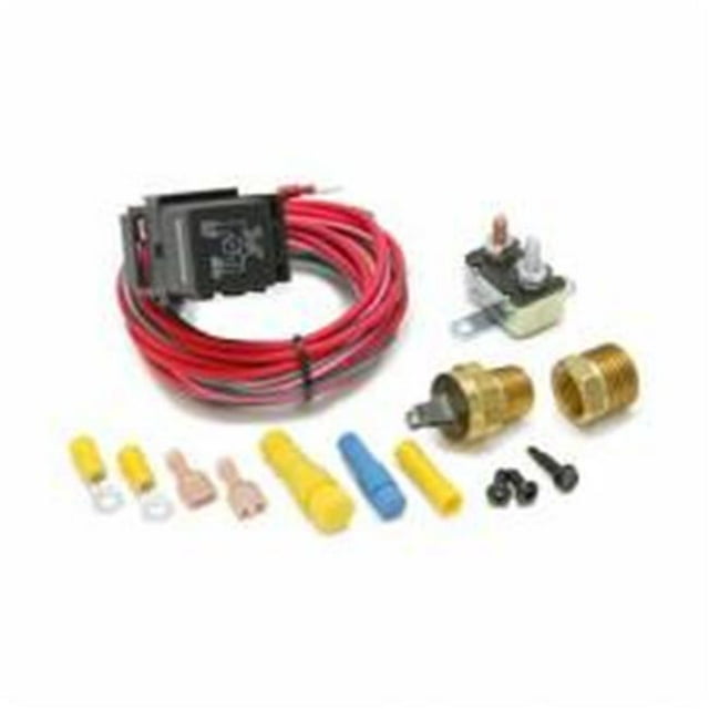 Painless Performance 30114 Dual Activation Electric Fan Relay Kit with Thermostatic Switch (On 195/Off 185)
