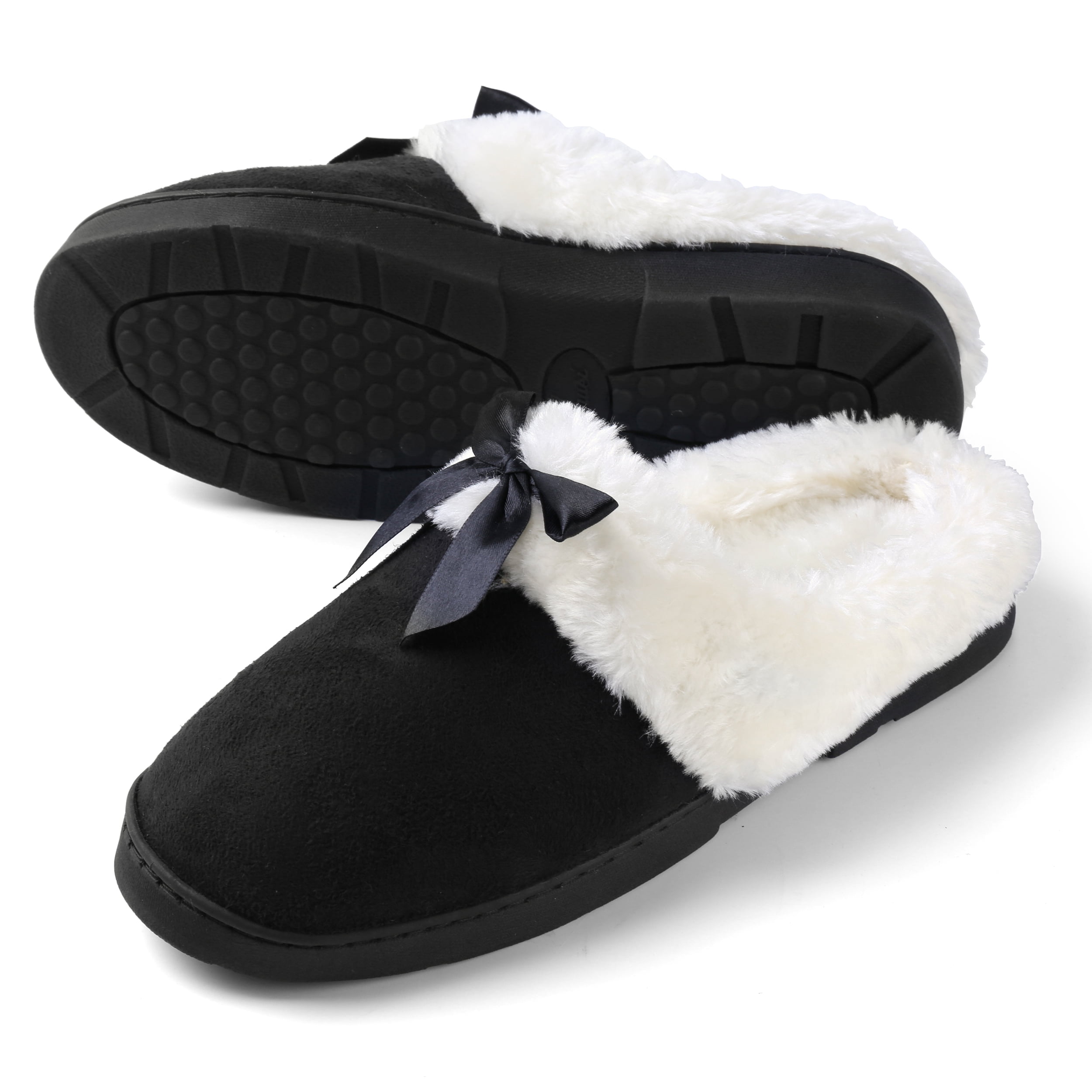 Aerusi Edit Bow Scuff Slip-on Indoor Slippers