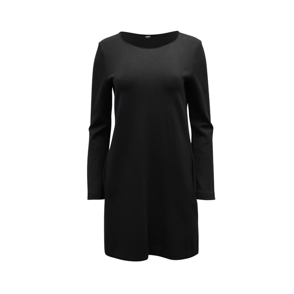Pre-Owned Theory Long Sleeve Dress in Black Viscose