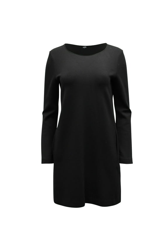 Pre-Owned Theory Long Sleeve Dress in Black Viscose