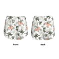 thumbnail image 3 of Pofeuu Vintage Palm Trees Print Women's Athletic Shorts Running Workout Shorts Tummy Control Quick Dry Gym Shorts with Pockets Double layer sports shorts-XX-Large, 3 of 7