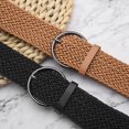 thumbnail image 3 of Byfri 2Pcs Rattan Braided Black Coffee Woven Boho Belts 110cm Belts for Women Dresses Shirts Pants, 3 of 7