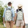thumbnail image 6 of Daiia Cute Avocado Yoga Vintage Canvas Backpack for Men and Women ,Hiking Backpack,Travel Laptop Bag for School,Large Capacity Backpack, 6 of 8