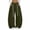 Army Green, variant on TtopsQueen Women Baggy Wide Leg Sweatpants, Elastic High Waist Sweat Pants with Double Thick Drawstring & Side Pockets, Loose Stitched Casual Streetwear Trousers Army Green,L