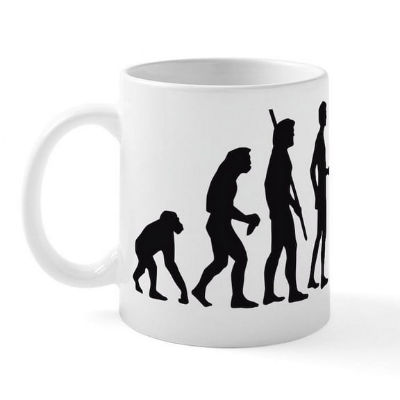 CafePress - Evolution Billard B Mug - 11 oz Ceramic Mug - Novelty Coffee Tea Cup