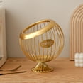 thumbnail image 6 of Nilvkv Spherical Iron Fruit Basket Coffee Capsule Storage Basket Snack Rack Candy Basket Fruit Tray Storage Rack Desktop Decoration for Home Living Room Coffee Table Snack Dried Fruit Candy Storage, 6 of 6