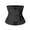 Black, variant on KIWI RATA Waist Trainer for Men Neoprene Sauna Sweat Trimmer Workout Cincher Zipper with Two Belts