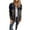 Black L, variant on Autumn Spring Coat Flap Pocket Turn-down Collar Long Sleeves Single-breasted Vintage Daily Wear Outdoor Outerwear Casual Jacket