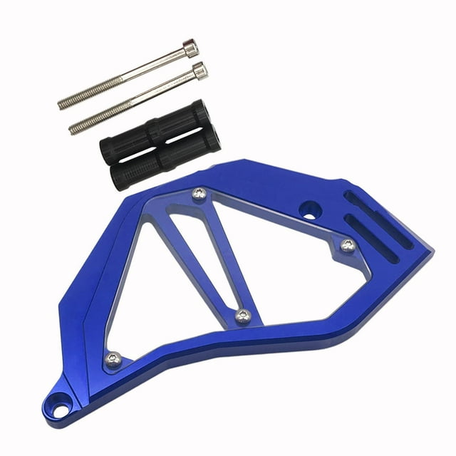 Cubierta protectora de cadena de piñón delantero de aluminio para Azul Cola Protector de cadena de piñón