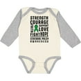thumbnail image 3 of Inktastic Cerebral Palsy Awareness Strength Support and Courage Boys or Girls Long Sleeve Baby Bodysuit, 3 of 5
