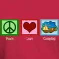 thumbnail image 3 of CafePress - Peace Love Camping Dark T Shirt - Men's Classic Graphic Cotton T-Shirt, 3 of 4