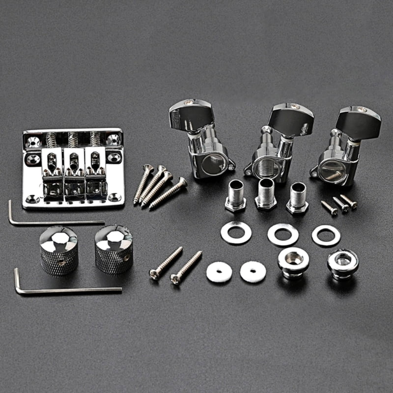 3 String Electric Guitar Bridge Complete 3 String Box Guitar Replacement Part