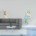 thumbnail image 2 of Organizador de ganchos de pared plegable para armario de baño con estatua de mujer playera de resina, adorno decorativo de mesa para sala de estar, 2 of 8