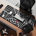 thumbnail image 2 of Long Mouse Pads for Desk,Black Halloween Spider Webs Desk Mats on Top Of Desks, Desk Mouse Pad Extra Large with 3mm Non-Slip Base and Stitched Edge for Gaming,Office,Work,Home 35.4"x15.7", 2 of 6