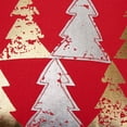 thumbnail image 2 of 18" Red and Gold Tree Farm Christmas Square Throw Pillow, 2 of 4