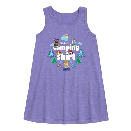 

Paw Patrol - This Is My Camping Shirt - Toddler And Youth Girls Fleece Dress