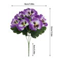 thumbnail image 2 of Lifelike Five-Forked Pansy Silk Flower Arrangement - Weather-Resistant, Low-Maintenance for Home & Outdoor Decor, 2 of 4
