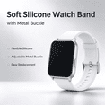 thumbnail image 2 of LEHOZIHEQ Silicone Watch Band, with Metal Buckle, Replacement Wrist Strap 3 41mm, Soft Comfortable Watch Accessory for Smart Watch Daily Use, 2 of 8