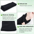 thumbnail image 4 of Black Knit Cuff Ribbing 43x2.9 Inch Ribbing Cuff Sleeve Tubular Rib Cuffing Replacement for Waistband Leg Arms Wear Padded Jacket Sportswear Cuffs Extension, 4 of 9