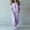 Violet, variant on Morttic Women's Elegant Solid Color 2 Piece Outfit – Batwing Short Sleeve Loose Top & Pleated Wide Leg Pants with Side Pockets Sky Blue,S