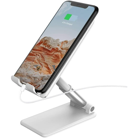 TalkWorks Cell Phone Stand Holder for Desktop Office Accessories & Home - Adjustable, Flexible, Foldable, Portable, Non