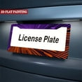 thumbnail image 5 of 2Packs License Plate Frames with Purple Orange Lines Pattern Includes Screws & Caps Full Accessories Included Size 6.3x12.2inch(16x31cm), 5 of 8