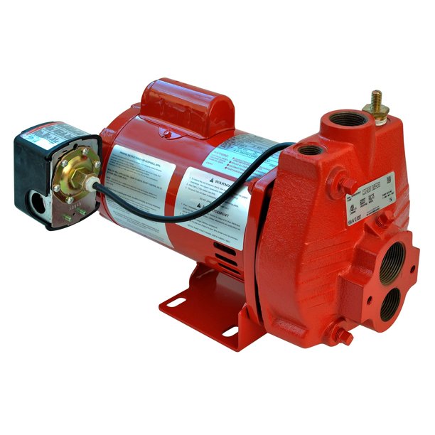 Red Lion 602037 RJC75 3/4 HP Cast Iron Convertible Jet Pump with