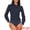 Navy Blue, variant on Button Down Bodysuit Blouse  Casual Top S White