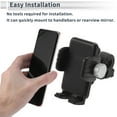 thumbnail image 7 of Unique BargainsMotorcycle Phone Mount Holder Motorbike Cell Phone Mount Holder for Handlebar Mount Fits 4.7"-7.2" / 119.38-182.88mm Smartphones Black, 7 of 7