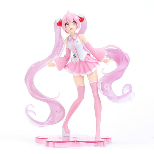 Figura de anime Toy Collection Hatsune Miku Pink Girl 13x17 cm