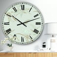 thumbnail image 2 of DesignArt Sage Flowers Large Wall Clock, 2 of 2