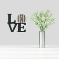 thumbnail image 2 of Dancer Bikatard Flex Hands Metal Wall Artwork LOVE, 2 of 2