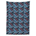 thumbnail image 2 of Retro Tablecloth, Diagonal Squares of Different Sizes with Rounded Edges Geometrical Abstract Design, Rectangle Satin Table Cover for Dining Room and Kitchen, 60" X 90", Multicolor, by Ambesonne, 2 of 2