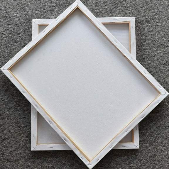 GOOHOCHY Canvas Boards for Painting White Cotton Linen 6Pcs
