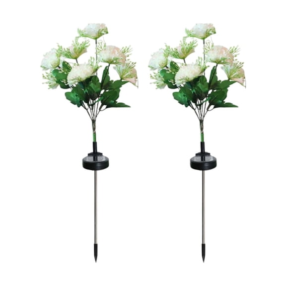Solar Carnation Garden Lights - IP65 Waterproof LED Stakes for Outdoor Decor!