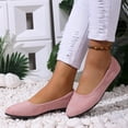thumbnail image 6 of BADHUB Womens Flats Shoes Round Toe Flats Black Closed Toe Flats Shoes Women Ballet Flats Dressy Suede Flats Shoes Pink 40, 6 of 6