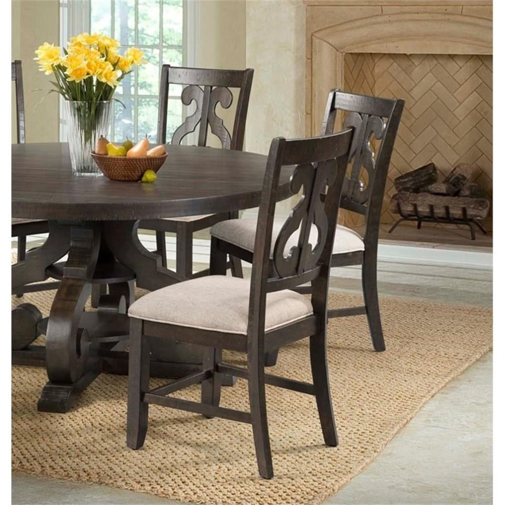 Picket House Furnishings Stanford Wooden Swirl Back Side Chair Set