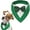 Green, variant on Dalrosia Dog Tuxedo for Dogs,Dog Formal Suit Dogs Attire Pet Bow Tie Puppy Party Costumes Cat Tux Outfits Pets Bandana Cosplay Adjustable Bowties Wedding Birthday Valentines