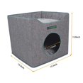 thumbnail image 4 of 212 Main CCD-3915SG 15.5 in. Condo de Chat&44; Gris Fumée, 4 of 4