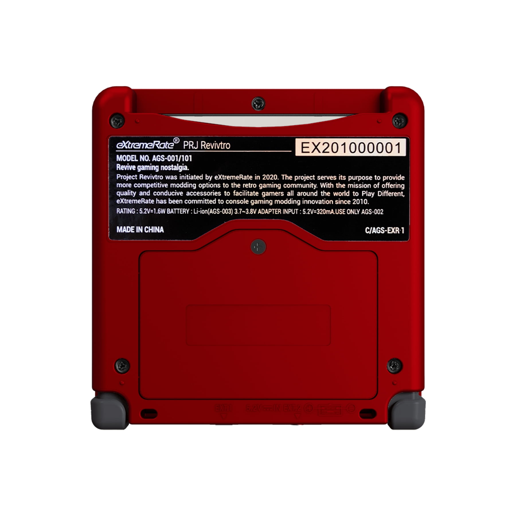 IPS Ready Upgraded eXtremeRate Scarlet Red Soft Touch Custom Replacement  Housing Shell for Gameboy Advance SP GBA SP – Compatible with Both IPS & 