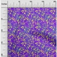 thumbnail image 1 of oneOone Cotton Jersey Purple Fabric Batik Sewing Fabric By The Yard Printed Diy Clothing Sewing Supplies 58 Inch Wide, 1 of 4