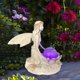 thumbnail image 4 of Escultura de figura de ángel de niña de hadas, escultura de niña de hadas luminosa de resina con alas, 4 of 9