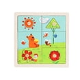 thumbnail image 1 of Colorful Educational Children Wooden Puzzle Toys Cute Cartoon Bees Jigsaw Set Kids Gifts, 1 of 4