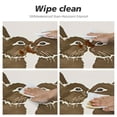 thumbnail image 7 of WERPE Washable for Home Kitchen Outdoor Decoration Round Tablecloth Easter Egg Bunny Carrot White, 7 of 7
