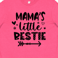 thumbnail image 4 of Inktastic Mama's Little Bestie with Arrow and Hearts Youth T-Shirt, 4 of 5