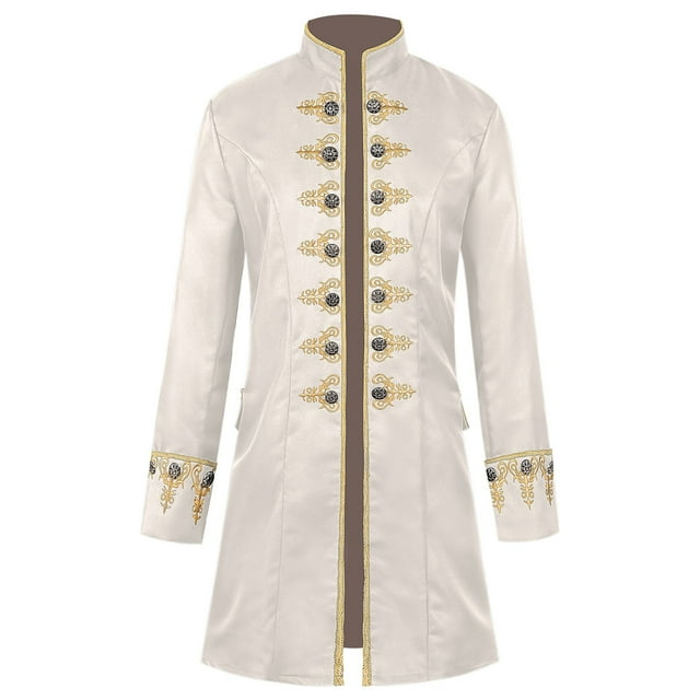 Men's Overcoat Elegant Performance Apparel Stylish Outdoor Attire Classic Design Suitable for Role Play and Festivals