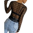 thumbnail image 2 of Fortune Cardigan en Dentelle Transparente pour Femmes, Été, Manches Longues, Col Rond, Boutonné, 2 of 4
