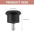 thumbnail image 6 of MRLESS 5-Pack Black Bell Glides Replacement Wheels for Office Chairs - , Smooth Rolling, Easy to Install, 6 of 7